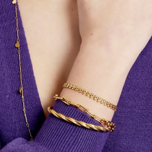 Golden Leaf Bangle